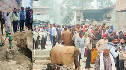 A man died after falling into a drain in Ayodhya.